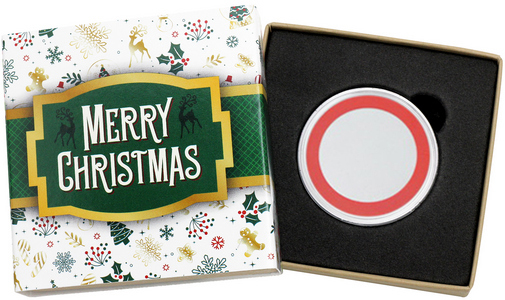 SilverTowne Natural Kraft Paper Gift Box w/Green-Gold MC Box Sleeve - Product Packaging